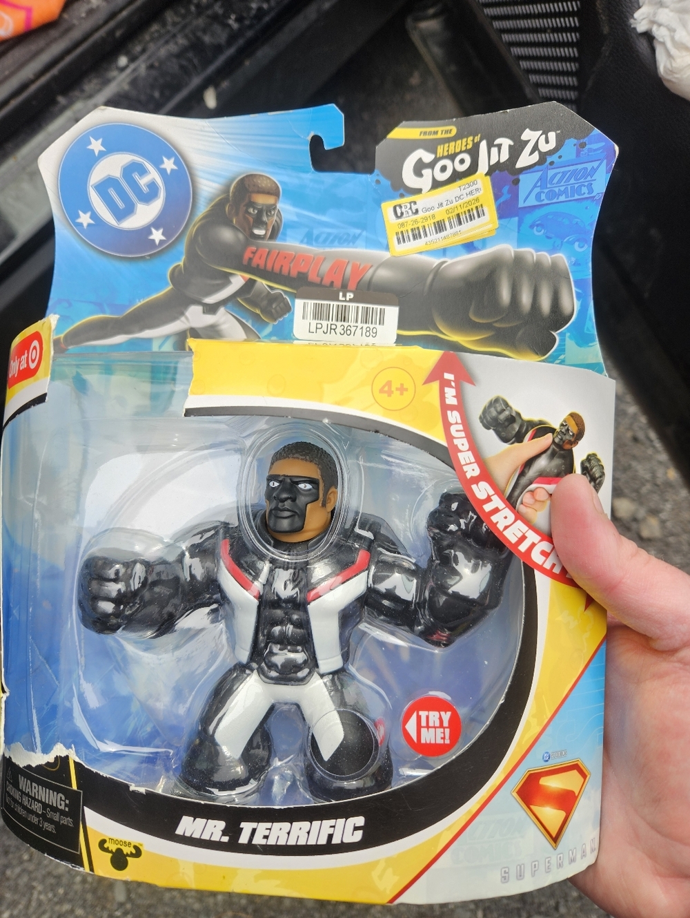 GOO JIT ZU DC STRETCHY HERO PACK: MR TERRIFIC: NEW